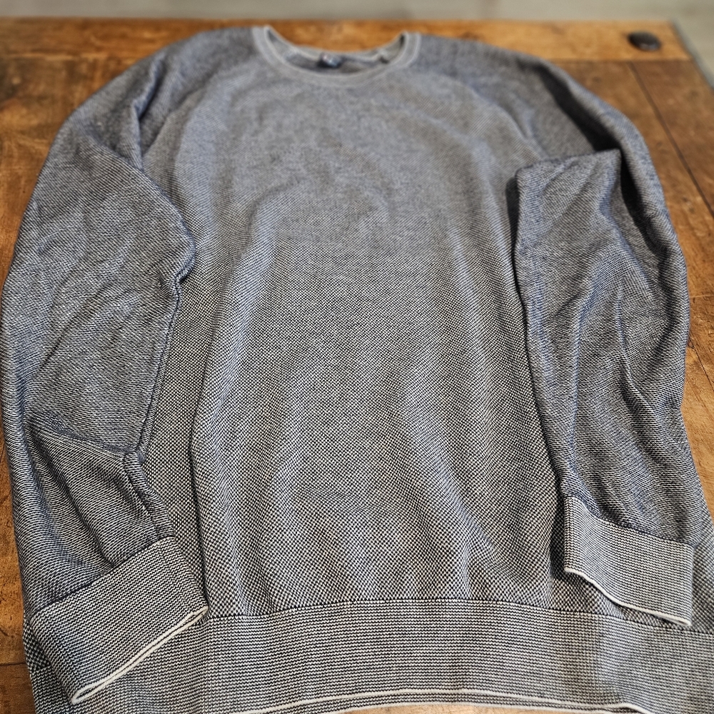 Mens S. Oliver Lightweight LS Gray Pullover Sweater Size XL